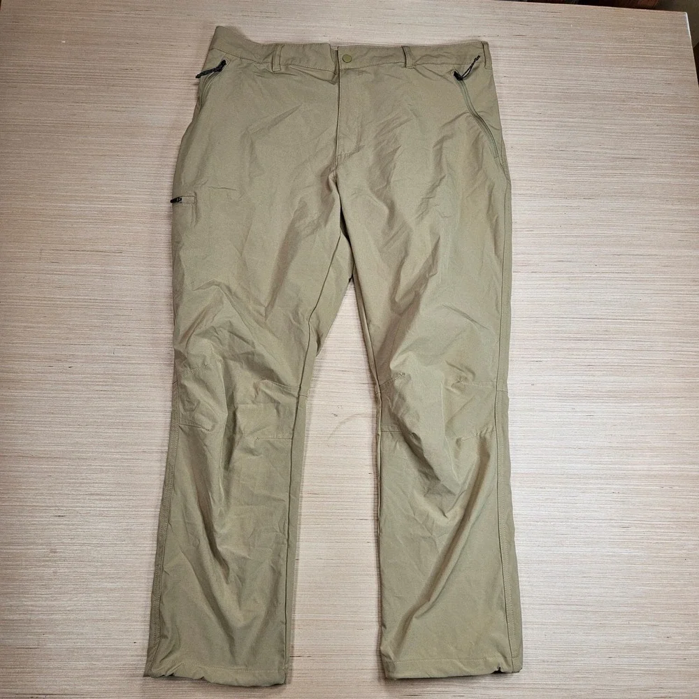Columbia Fir Ridge Hiking Pants Mens 40 Fit 38x29 Tan Stretch Lightweight XO8157